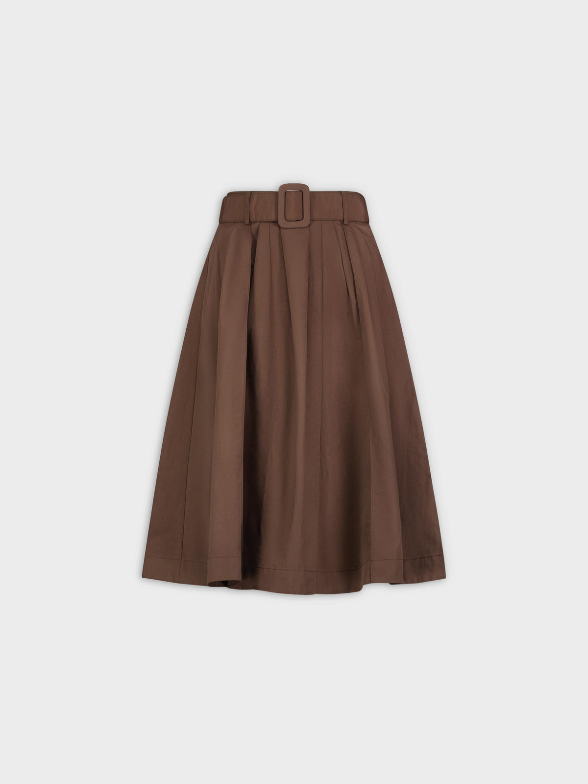 Belted Skirt-Brown