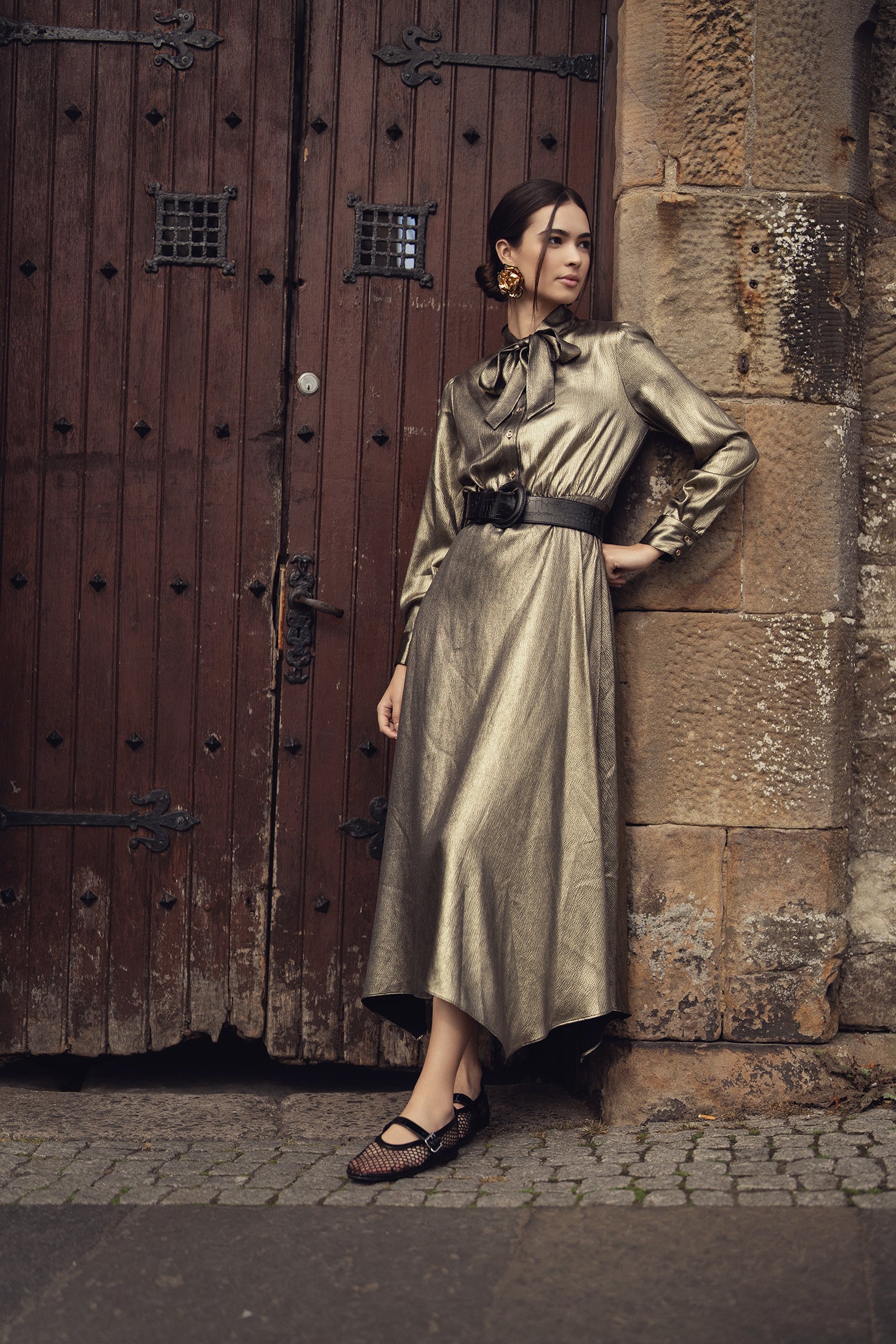 Emma Dress-Gold