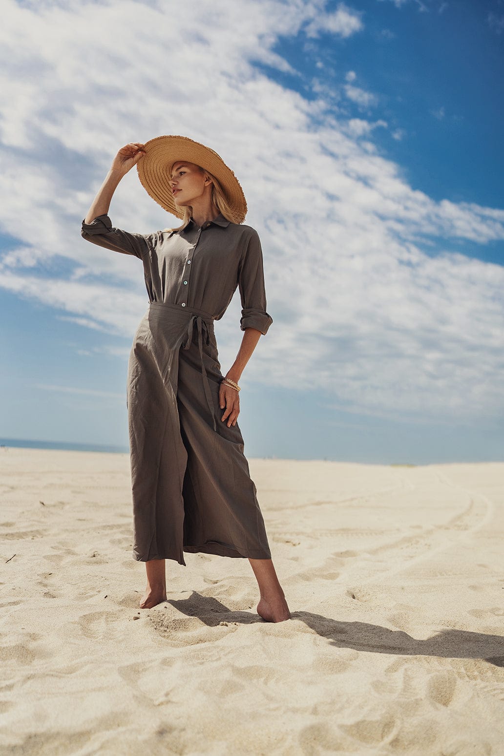 Linen beach wrap skirt best sale