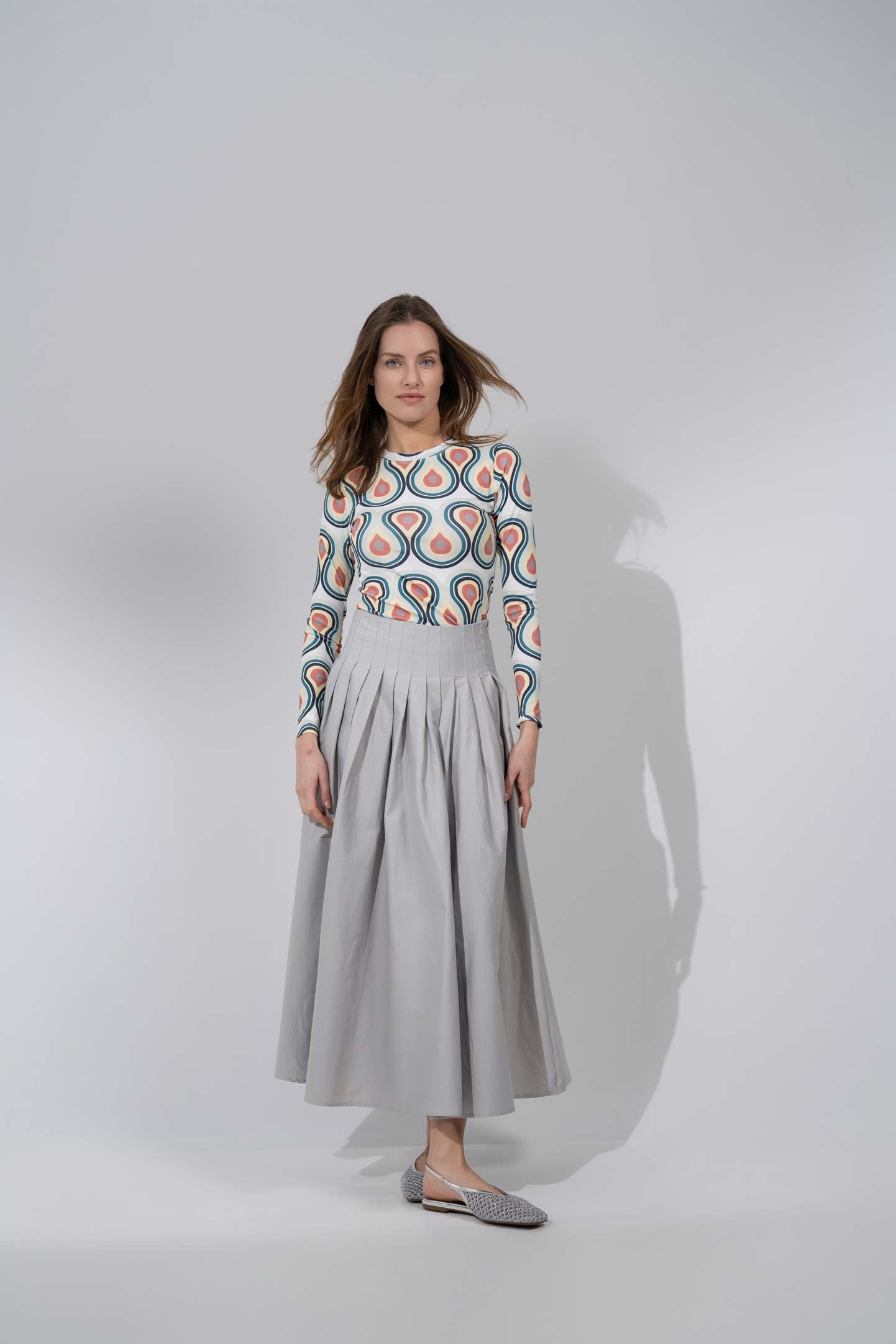Basic Printed T-shirt-Geo Teardrop