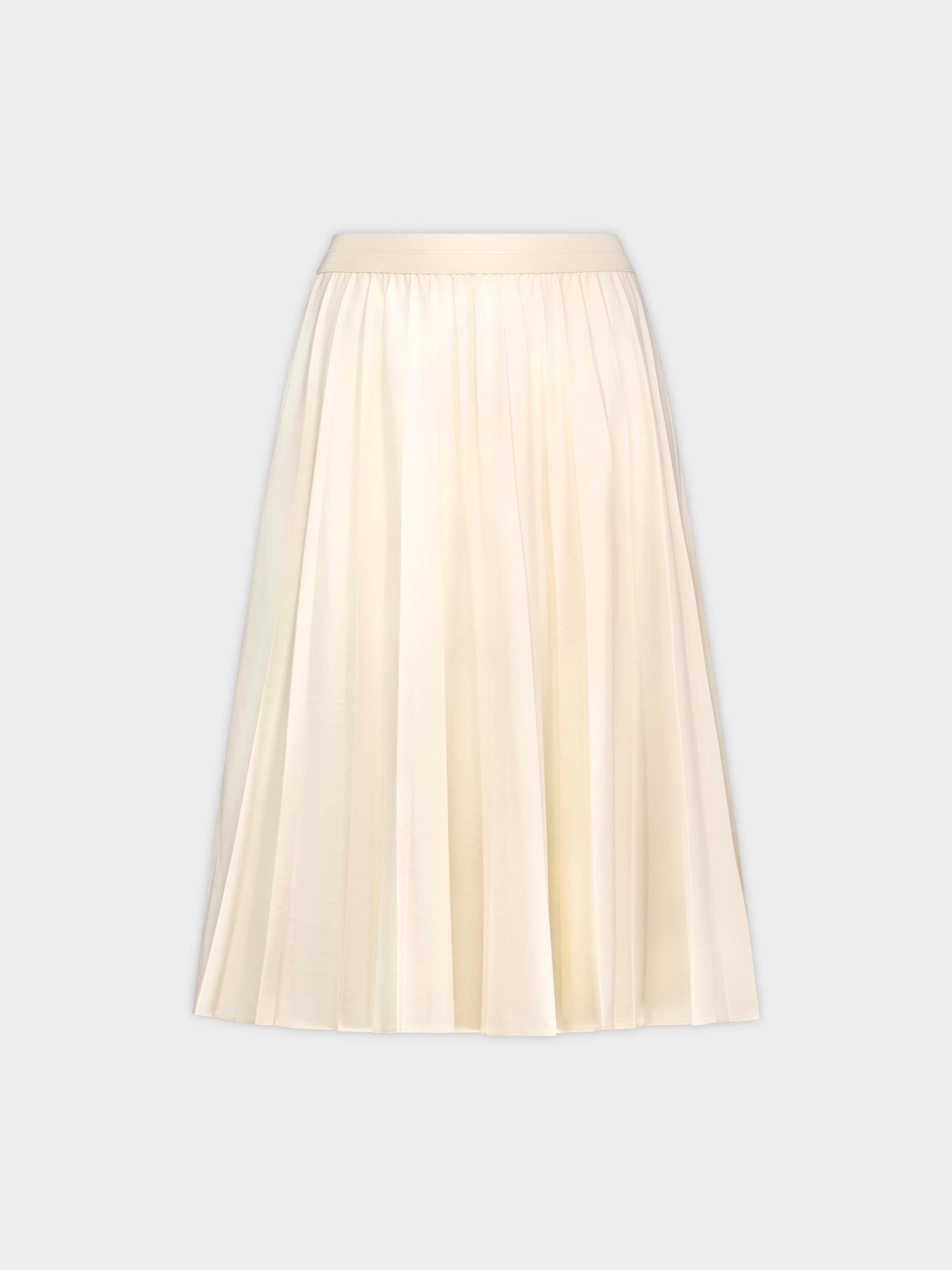 PLEATED SKIRT 26"-VANILLA