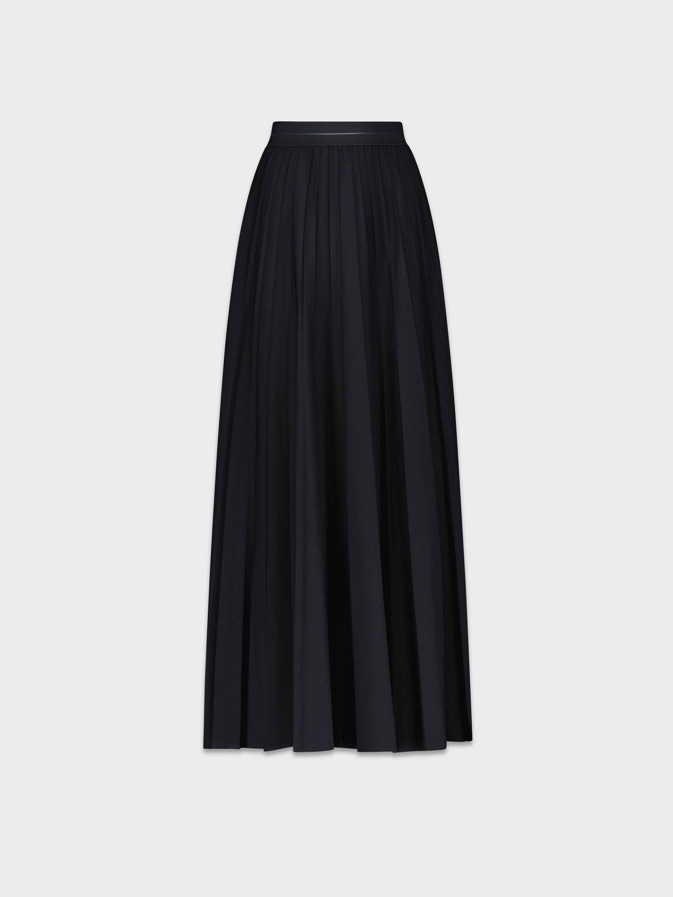 PLEATED SKIRT 37"-NAVY