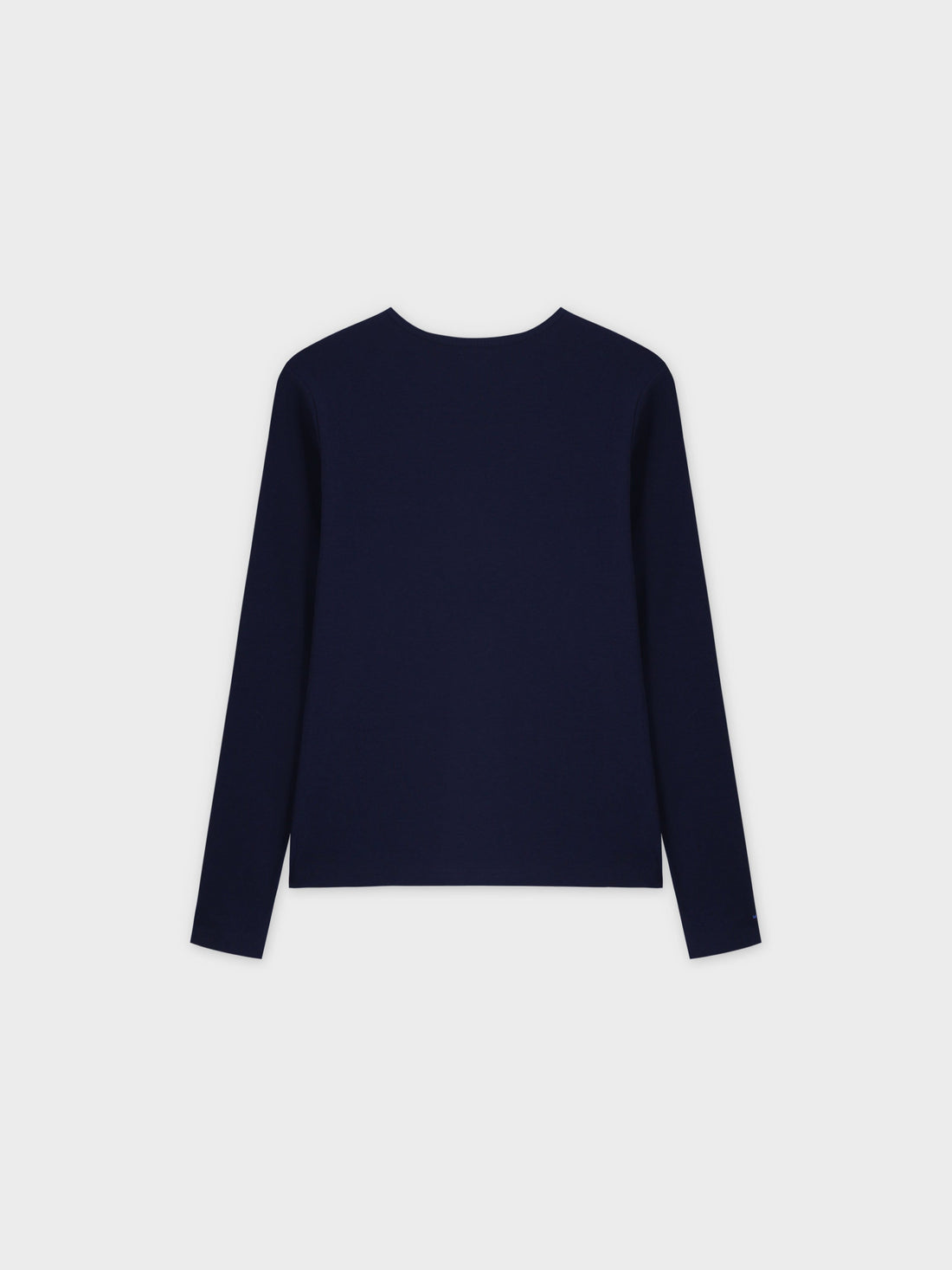 BASIC HIGH V TEE LS-NAVY