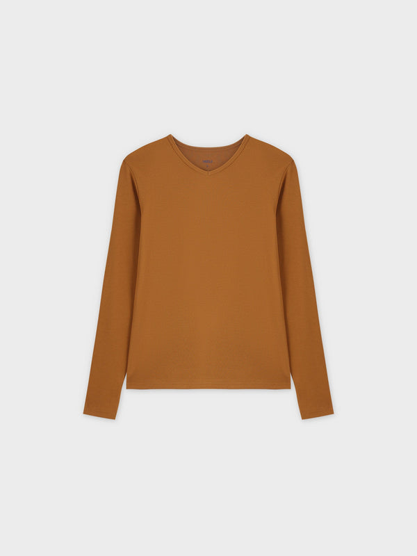 Basic High V Tee LS-Sand