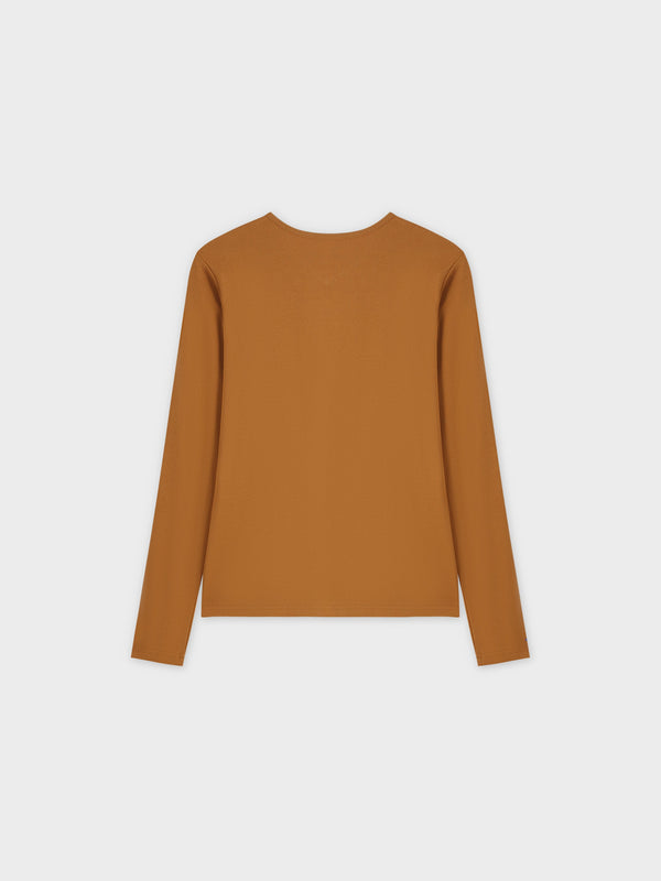 Basic High V Tee LS-Sand