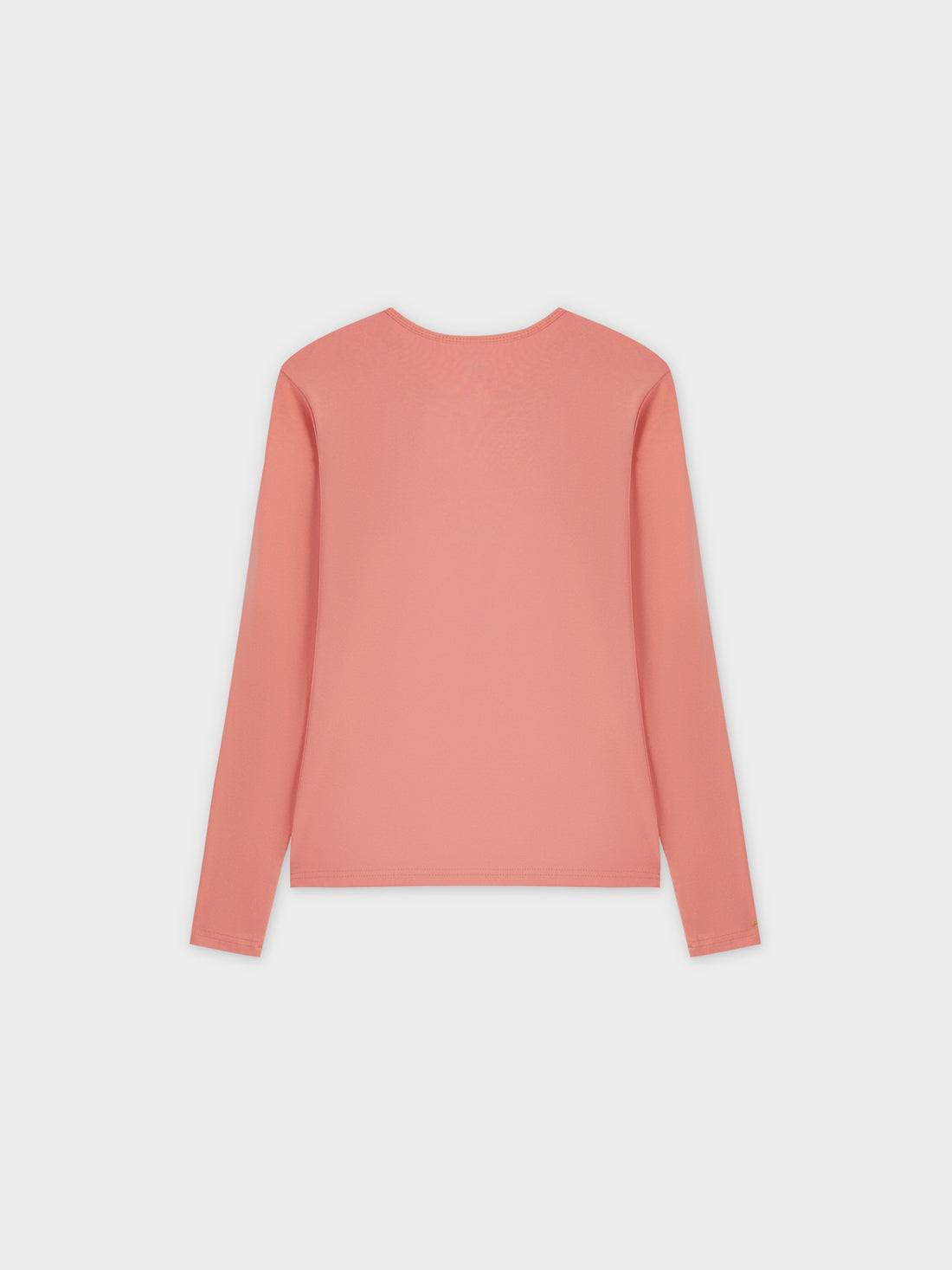 Basic High V Tee LS-Coral