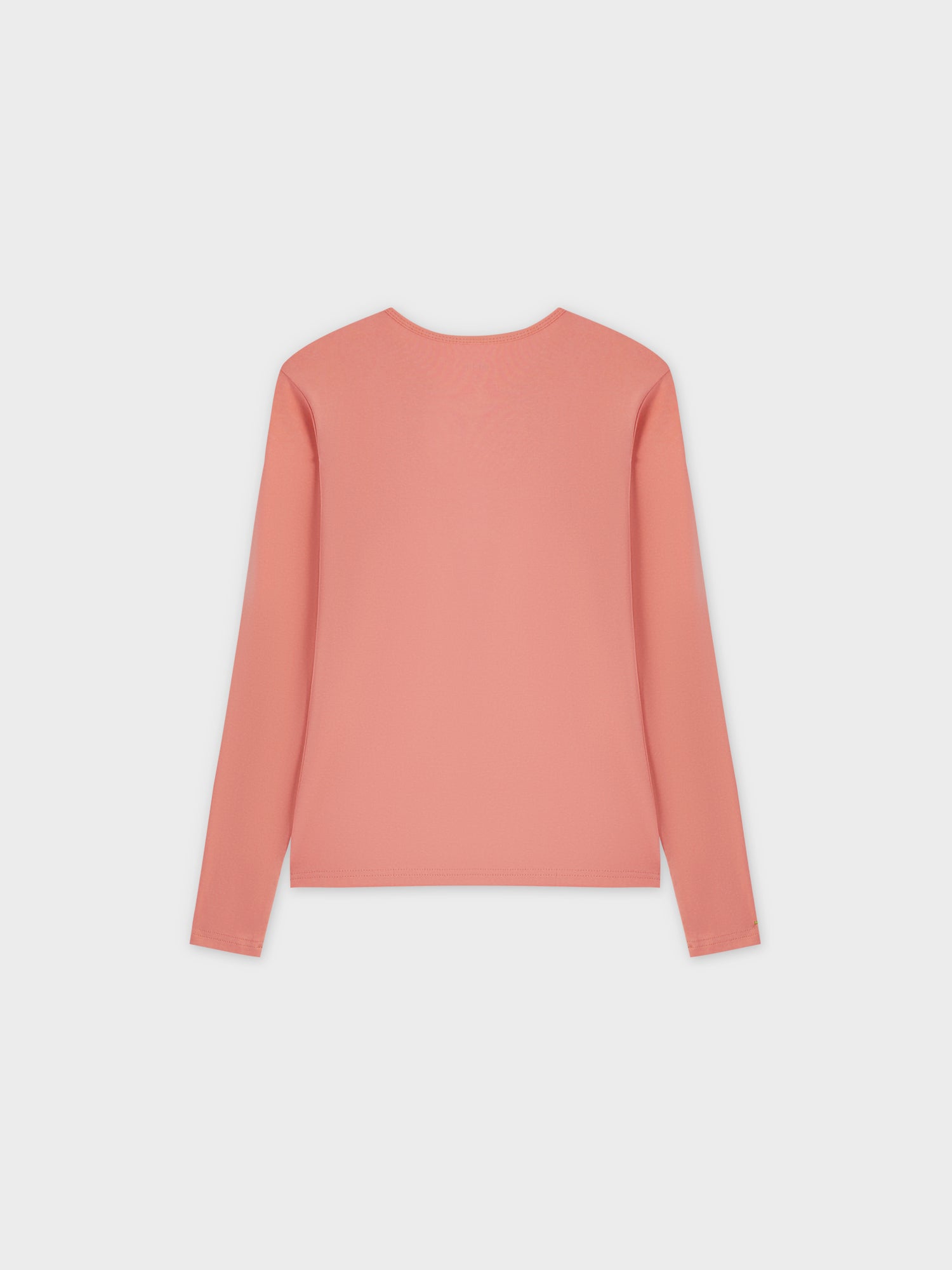 Basic High V Tee LS-Coral