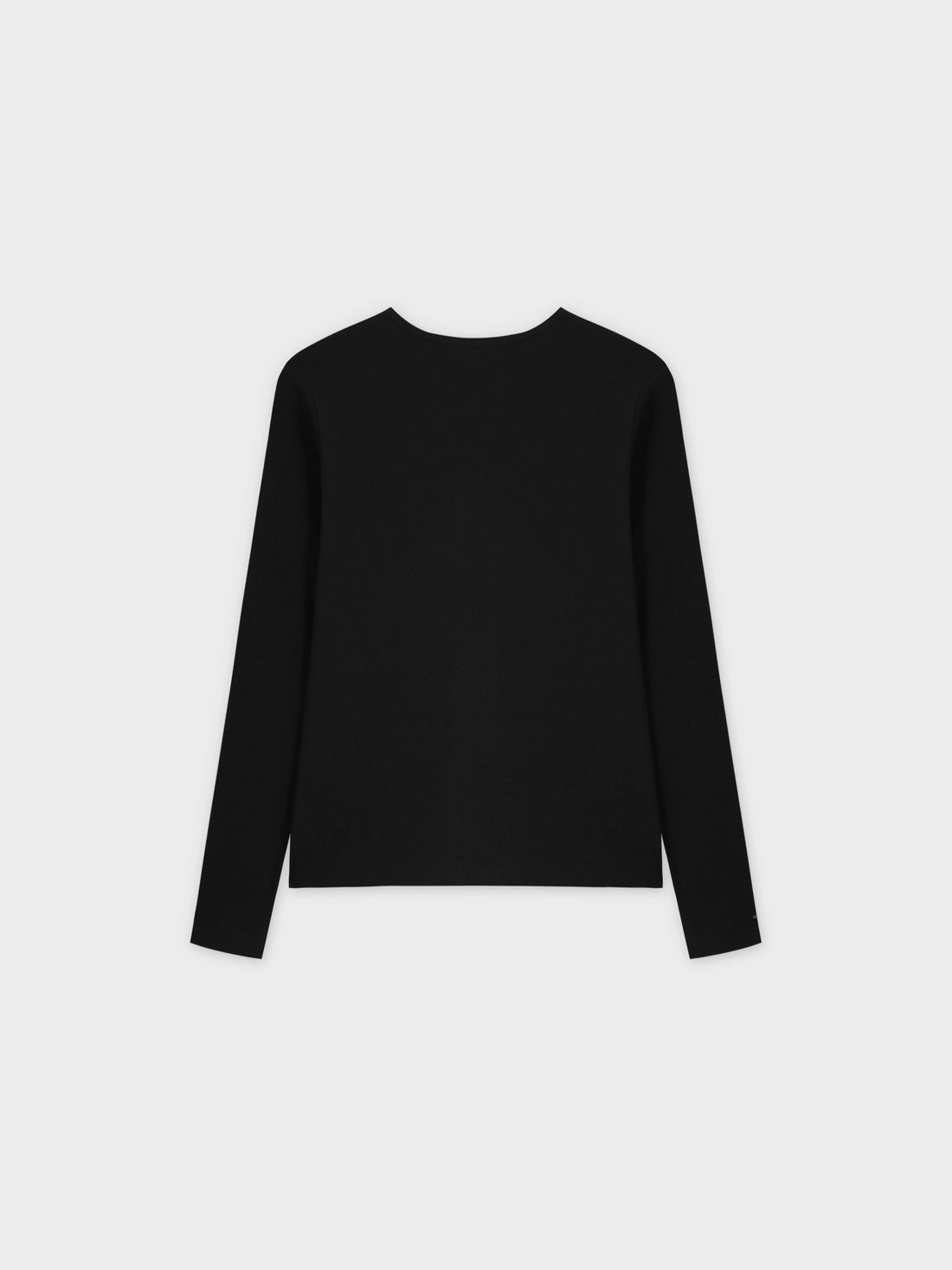 BASIC HIGH V TEE LS-BLACK