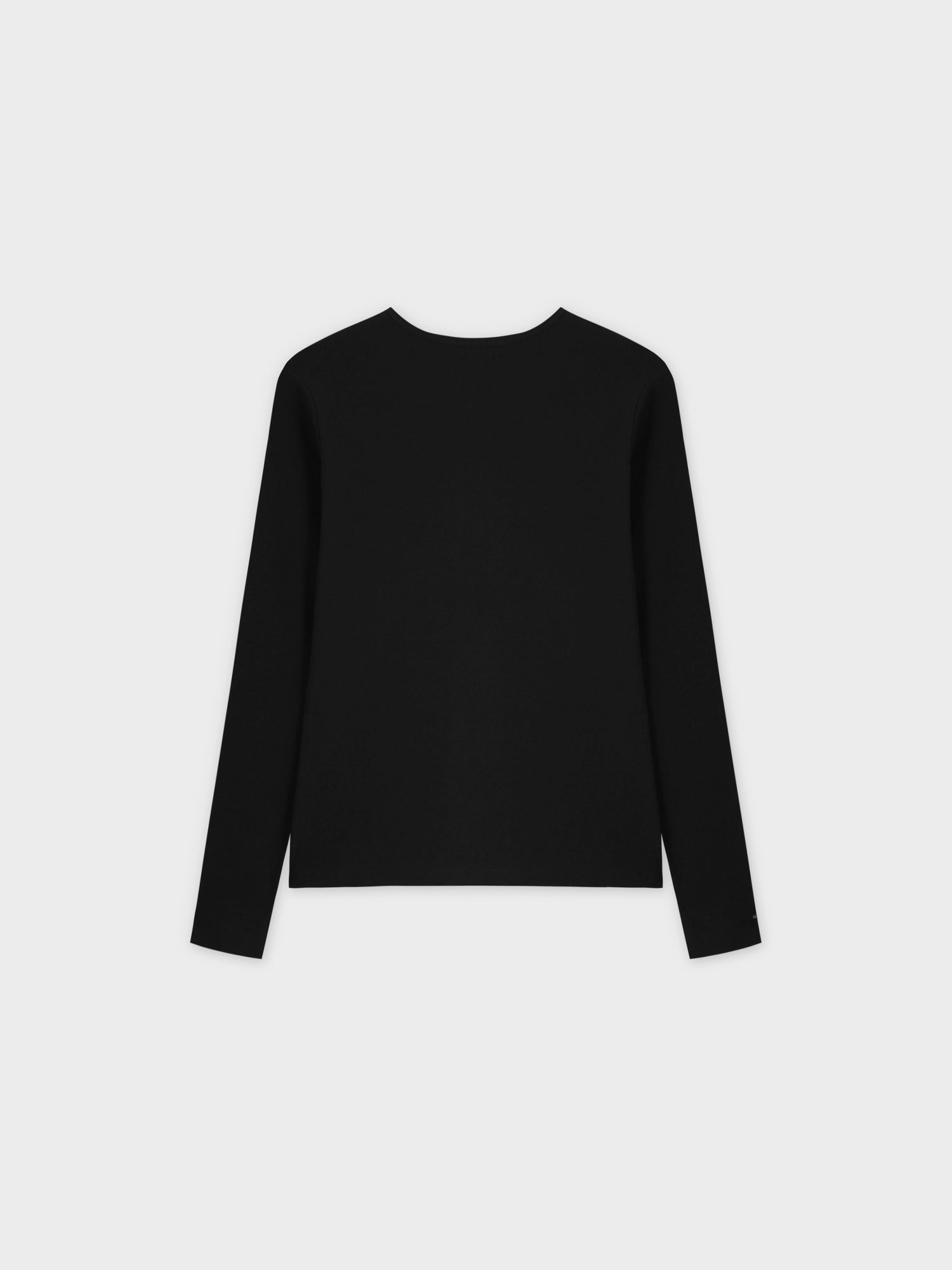 BASIC HIGH V TEE LS-BLACK