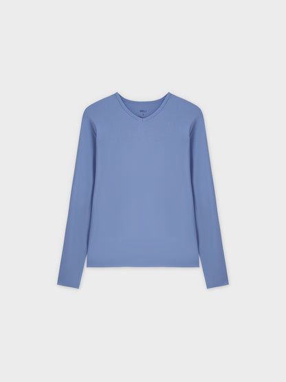 basic high v tee ls-periwinkle