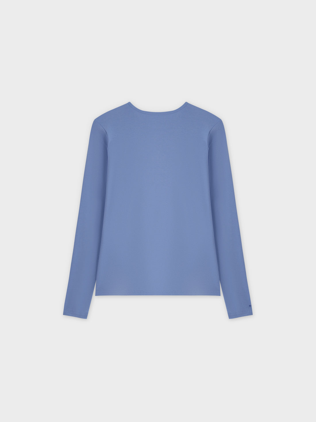 Basic High V Tee LS-Periwinkle