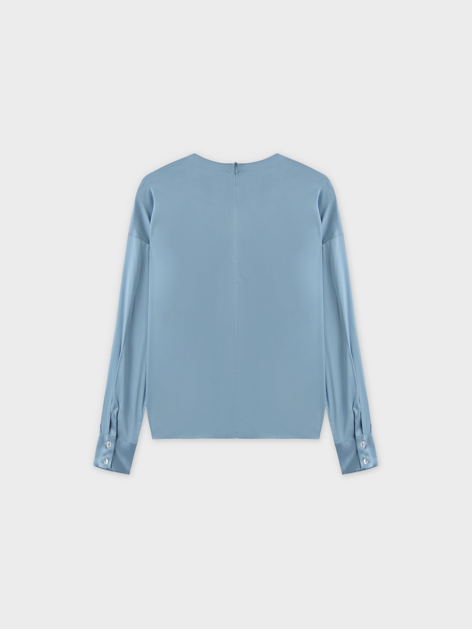 Satin Top-Light Blue