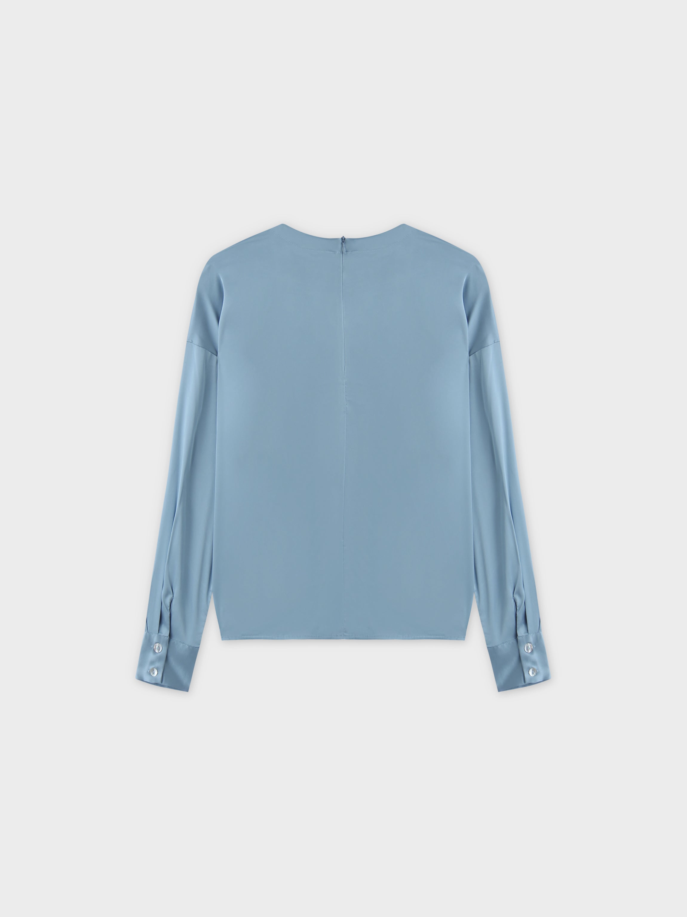 Satin Top-Light Blue