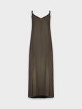 V NECK JUMPER-OLIVE GREEN