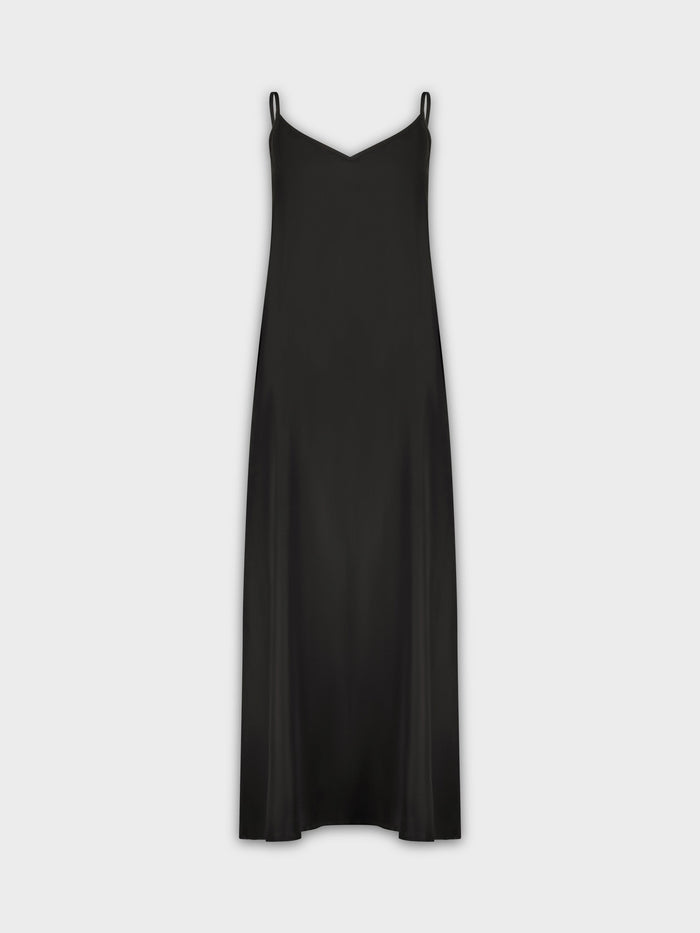 V NECK JUMPER-BLACK