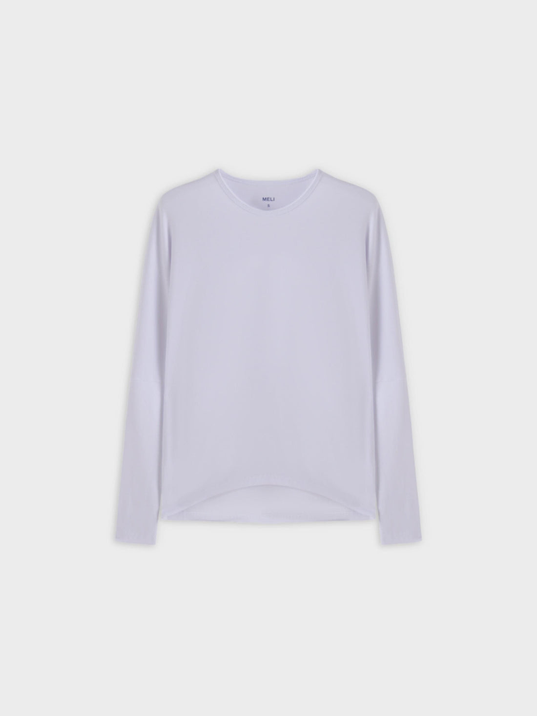CREW RIBBED DOLMAN-WHITE