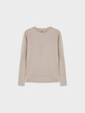 Crew Ribbed Dolman-Tan