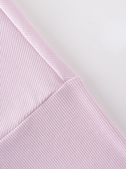 Crew Ribbed Dolman-Lavender