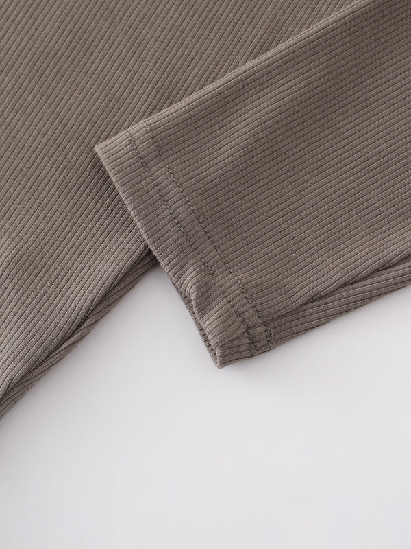Crew Ribbed Dolman-Olive