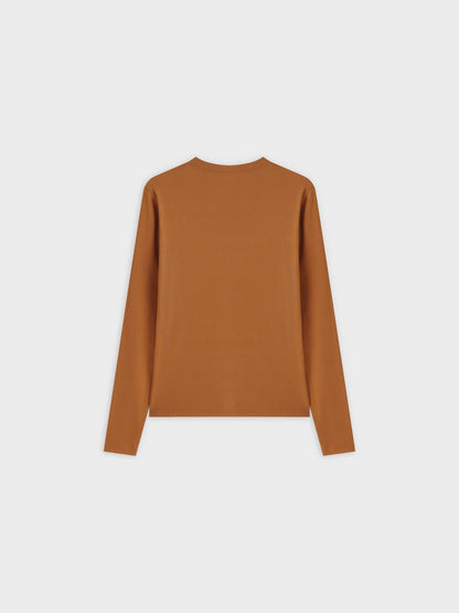 CLASSIC TEE LONG SLEEVE-BROWN