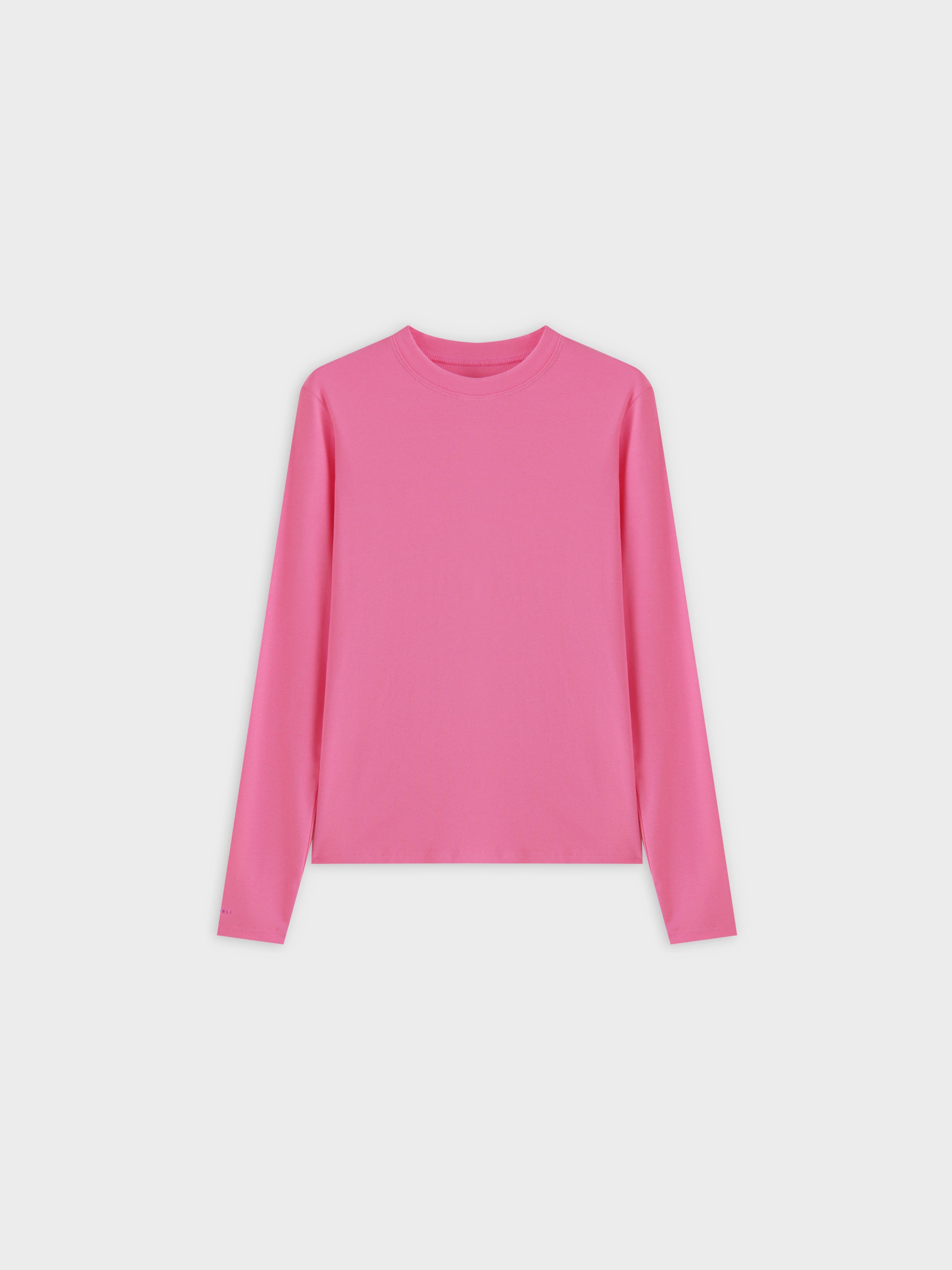 CLASSIC TEE LONG SLEEVE-BRIGHT PINK