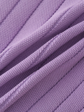 Silk Knit Cropped Cardigan-Lavender