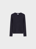 Knit Cable Sweater-Navy