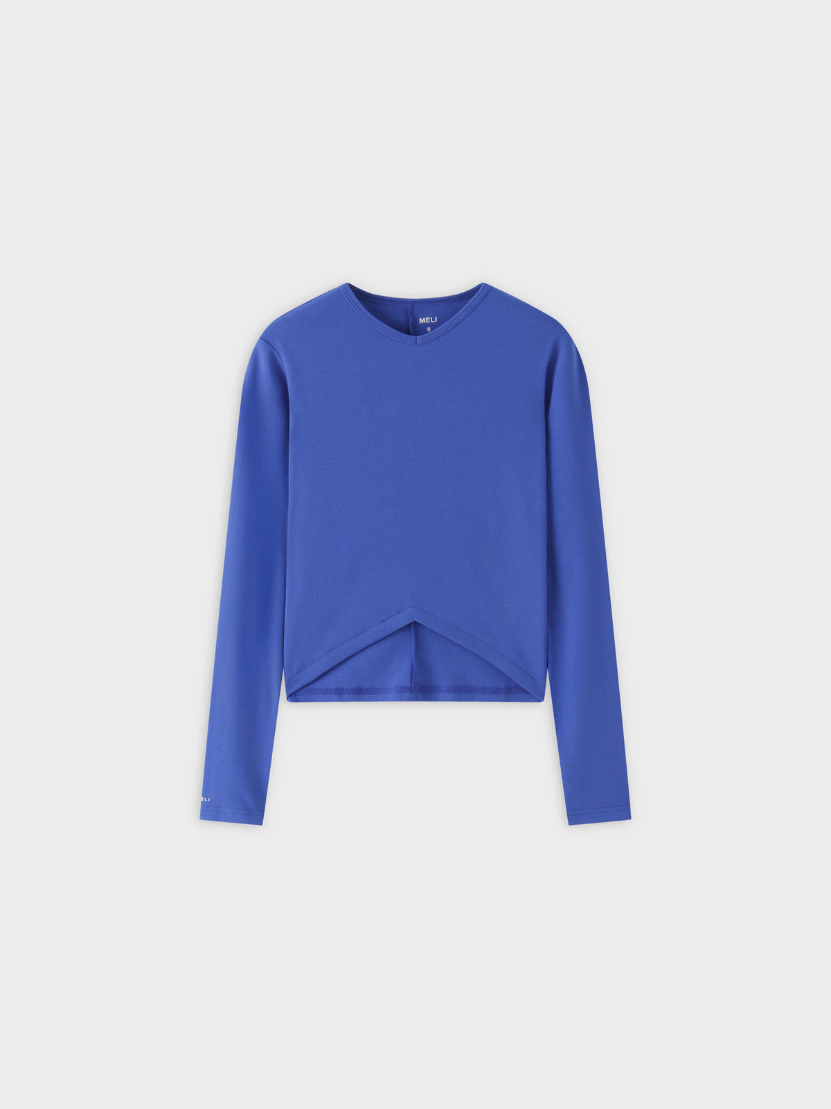 V Bottom T-Shirt-Cobalt Blue