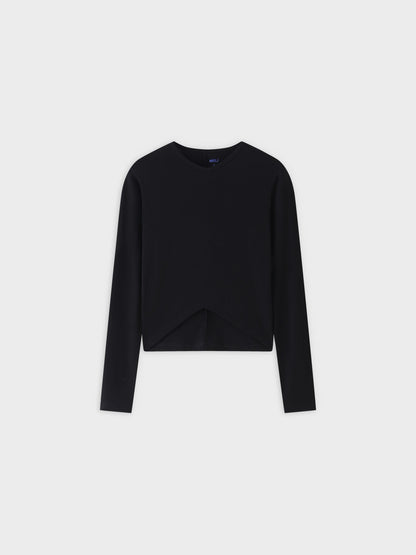 V Bottom T-Shirt-Black