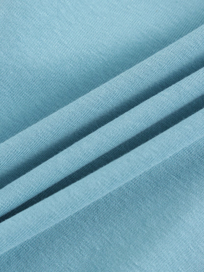 V Bottom T-Shirt-Teal