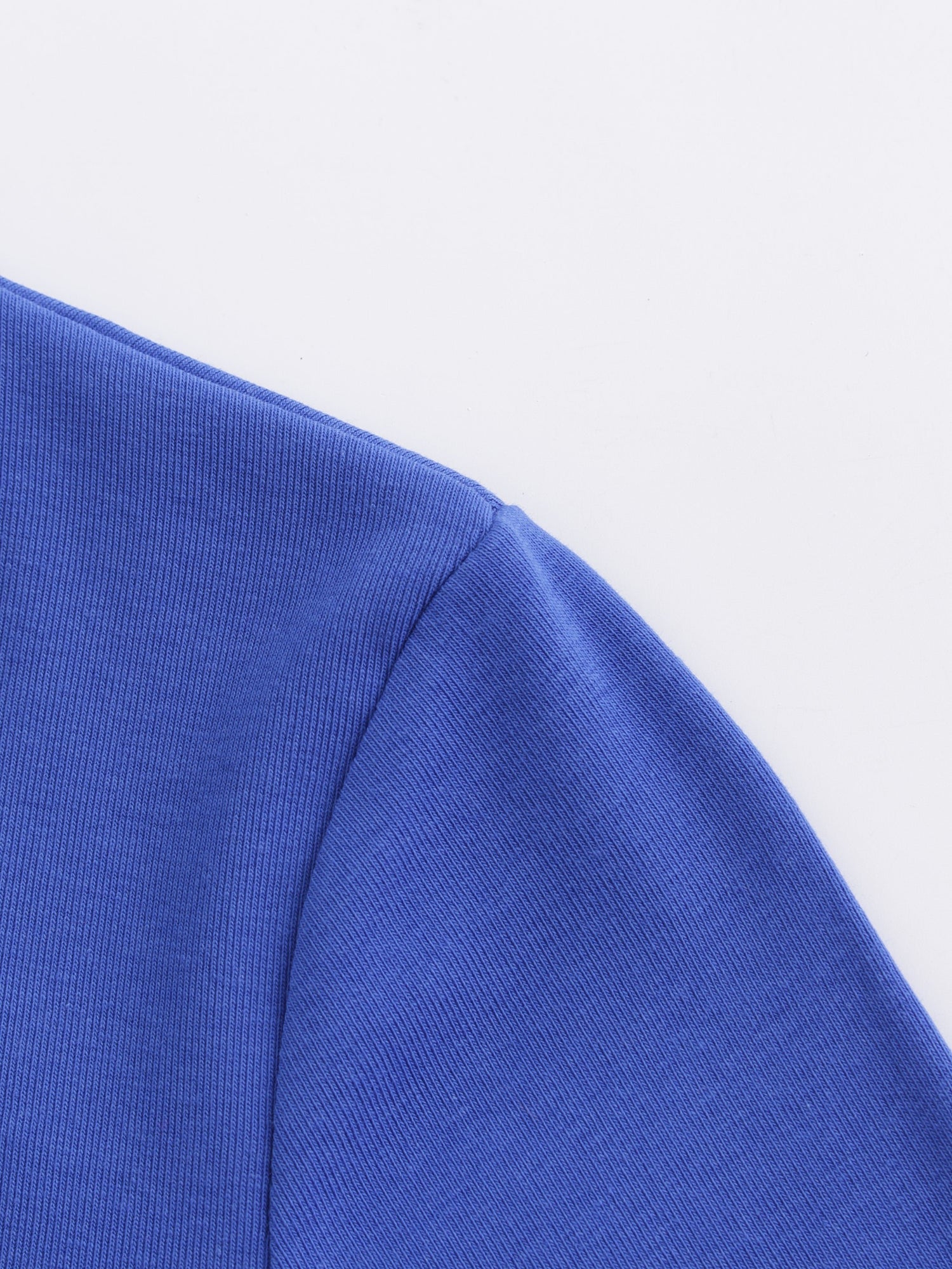 V Bottom T-Shirt-Cobalt Blue