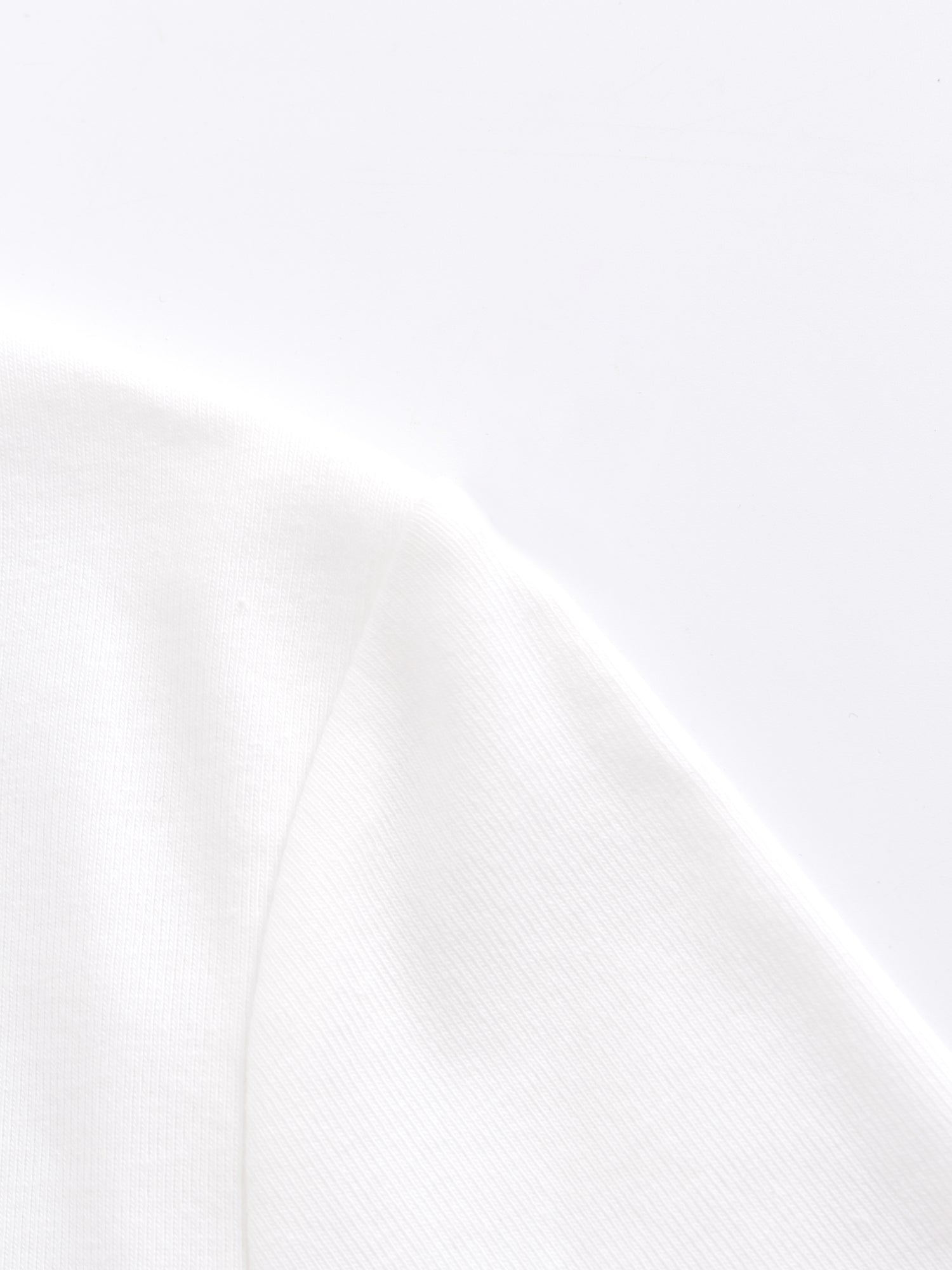 V Bottom T-Shirt-White