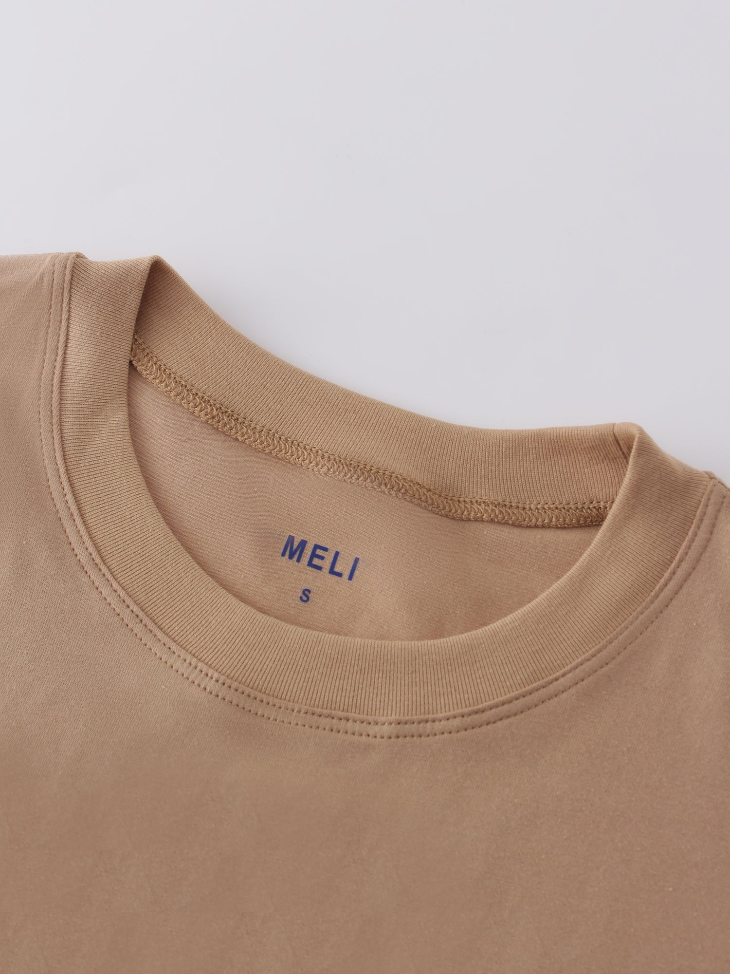 Pocket Tab Tee-Tan/Black