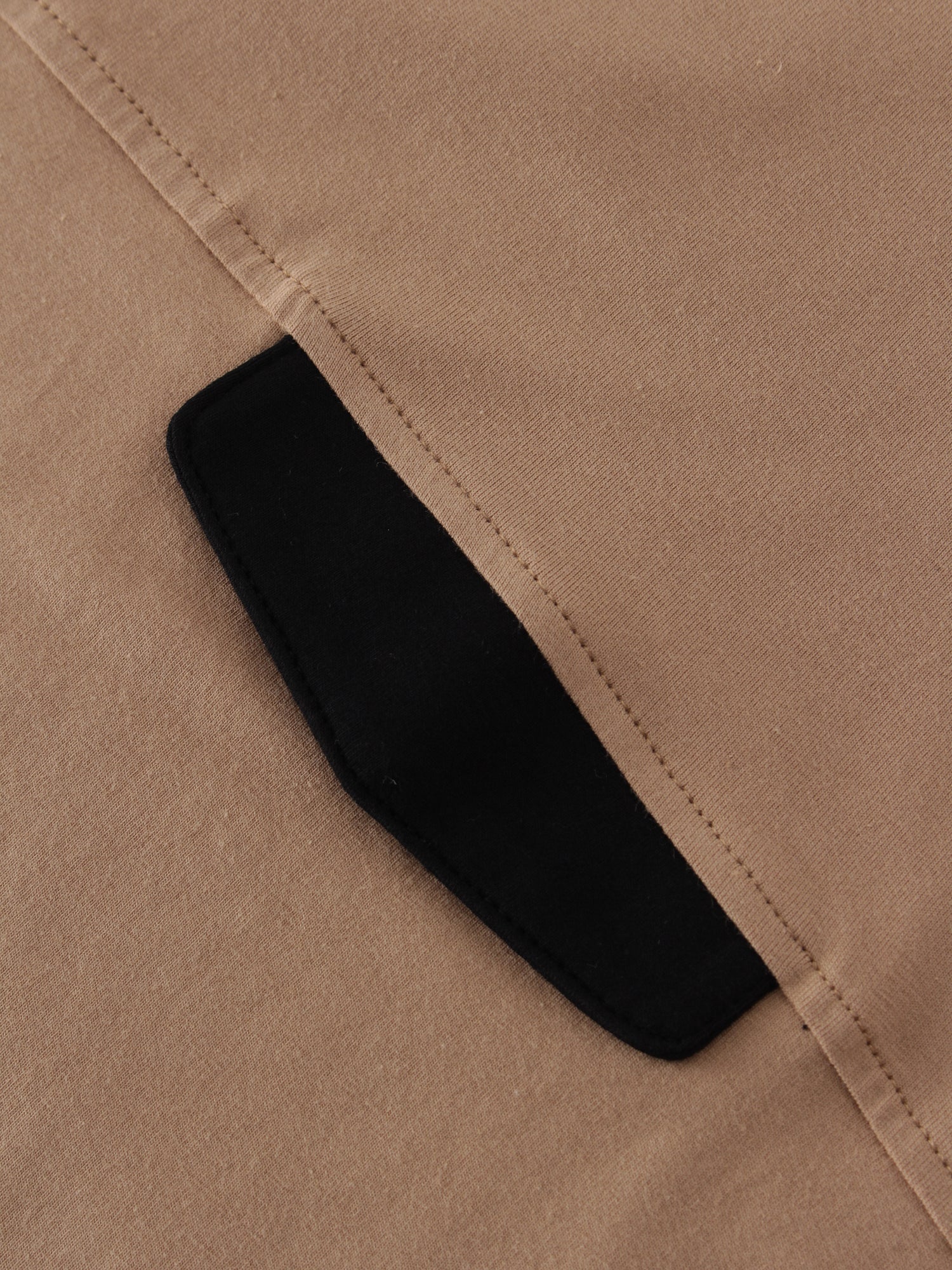 Pocket Tab Tee-Tan/Black