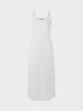 Textured Slip Dress-White