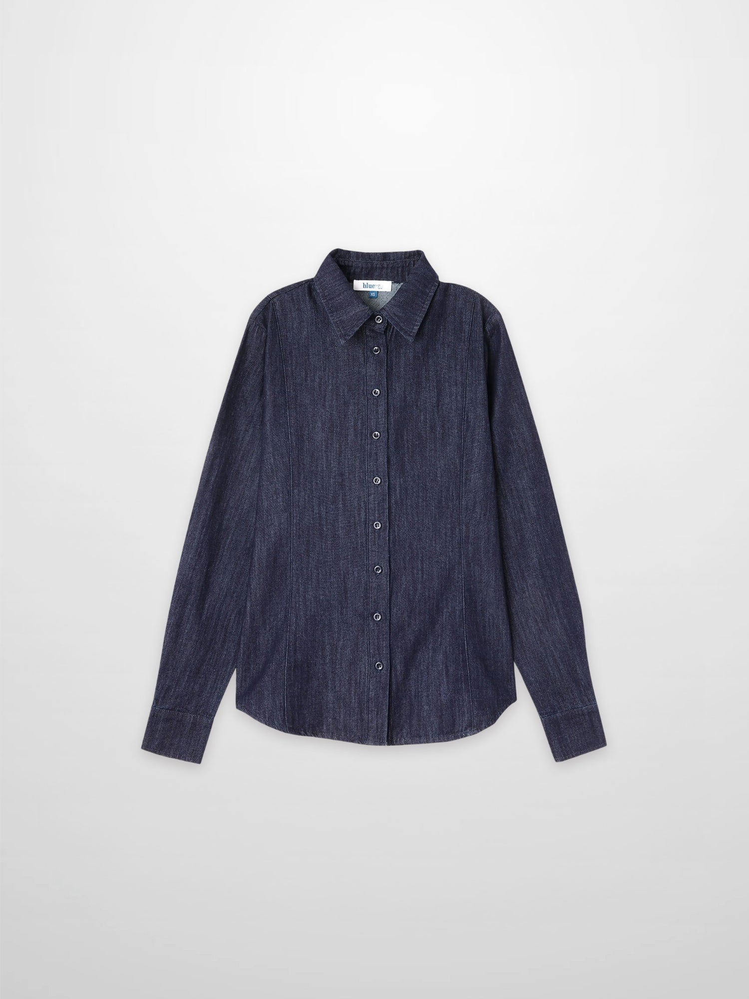 Classic Denim Shirt-Dark Blue