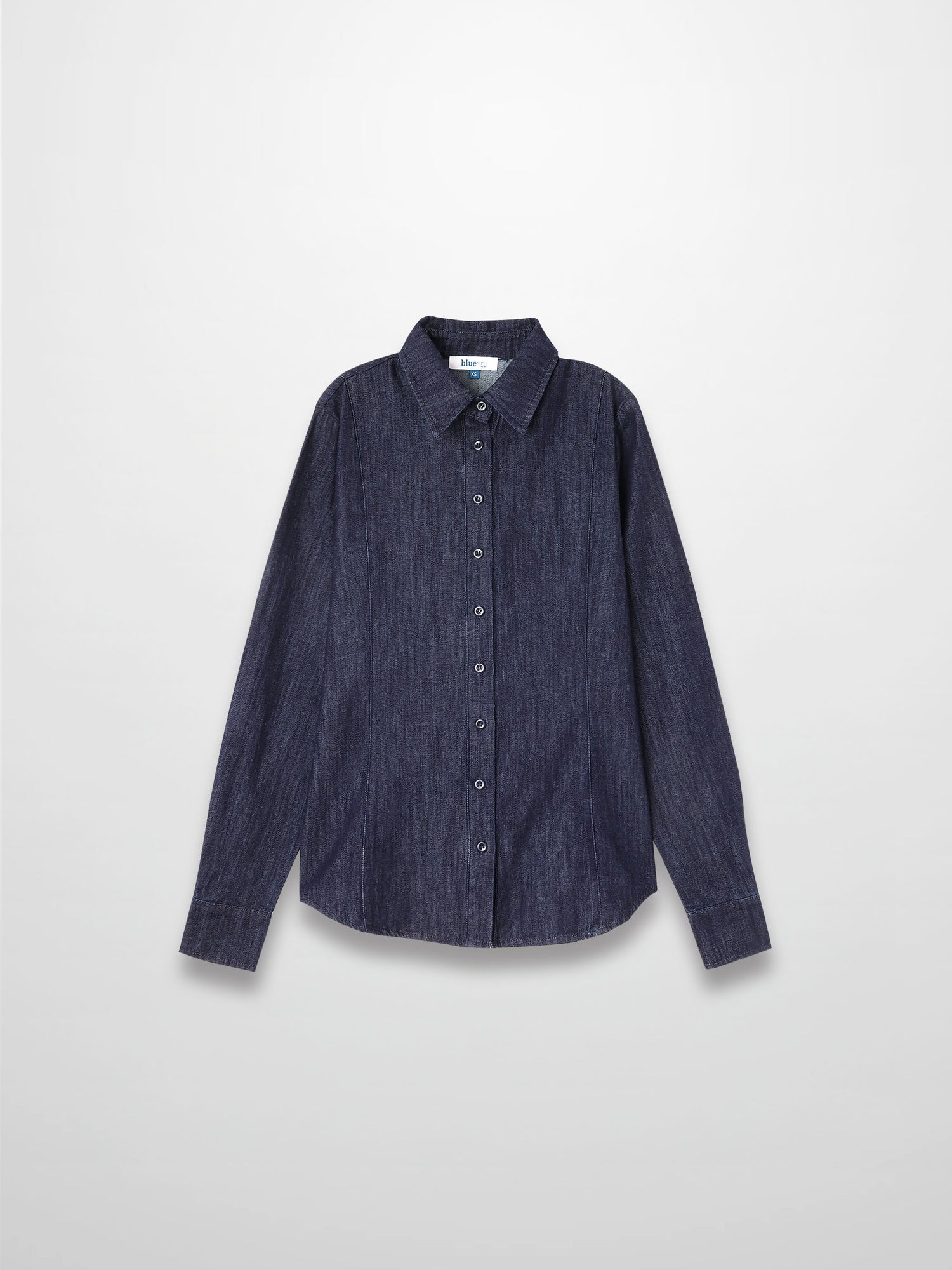 Classic Denim Shirt-Dark Blue