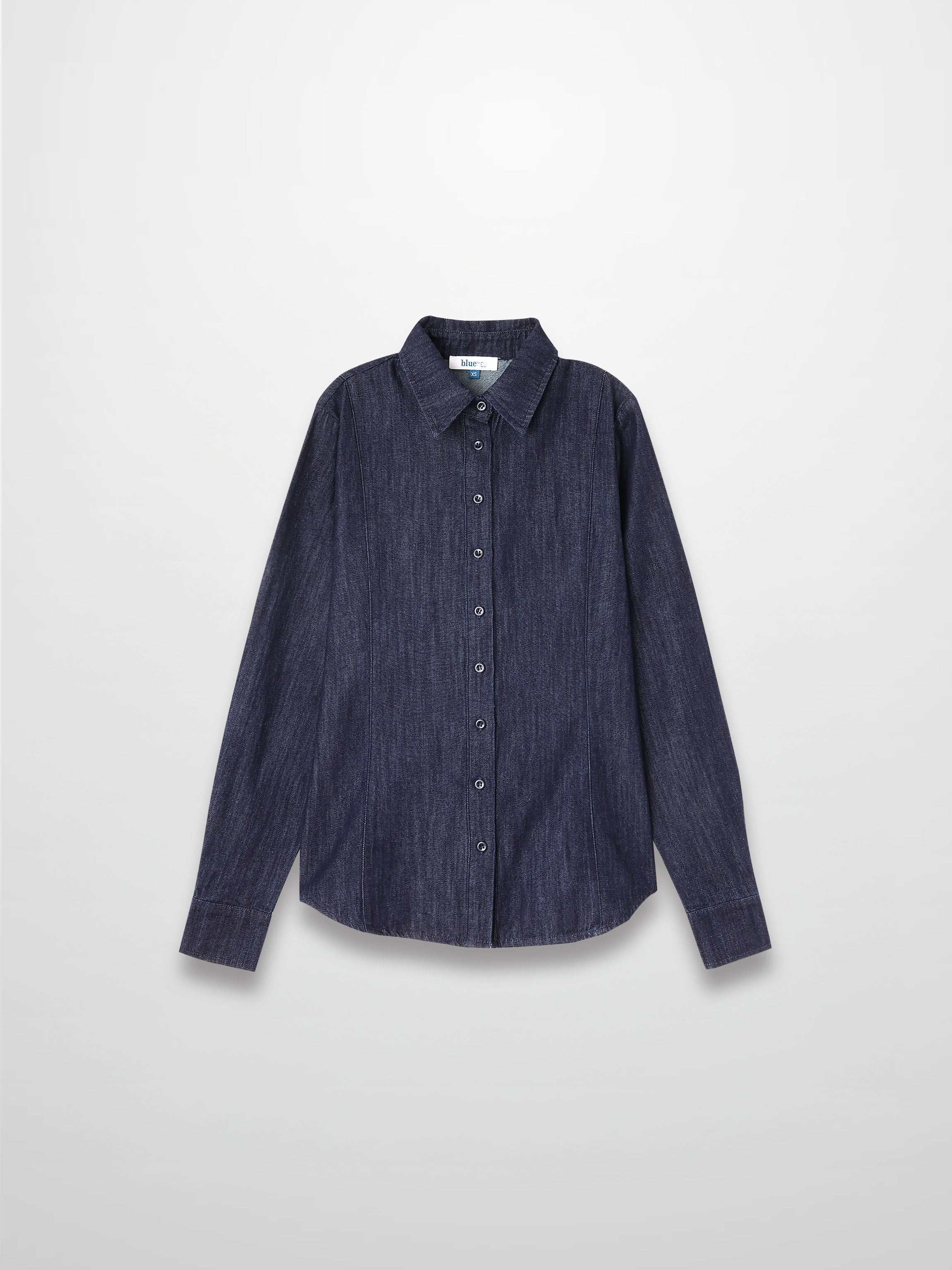 Classic Denim Shirt-Dark Blue