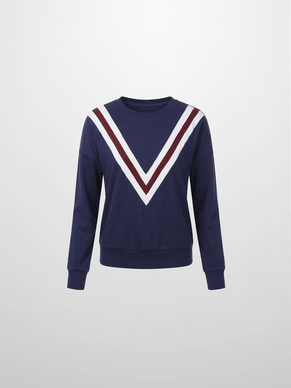 Varsity Bomber-Navy/Burgundy