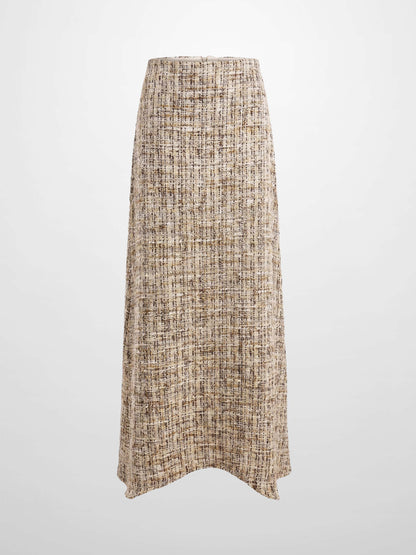 Aline High Low Skirt - Brown