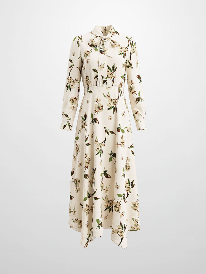 Katie Dress - Cream Floral