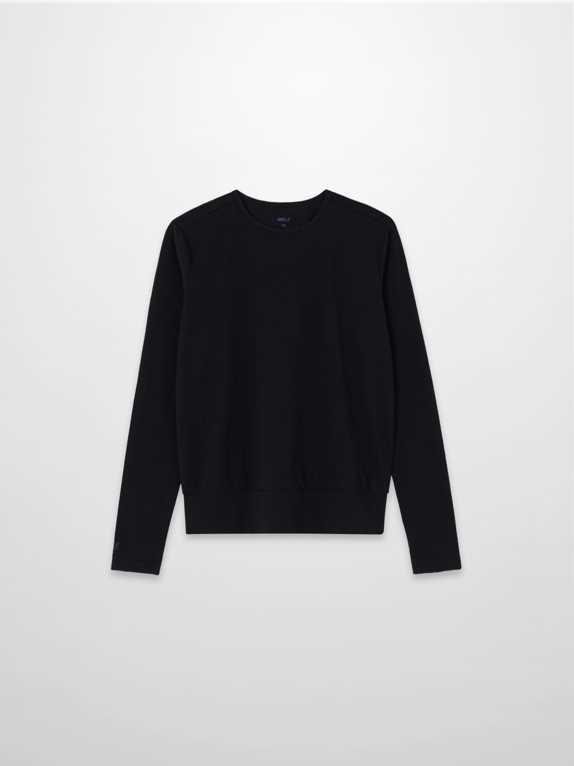Crew Bomber Tee-Black