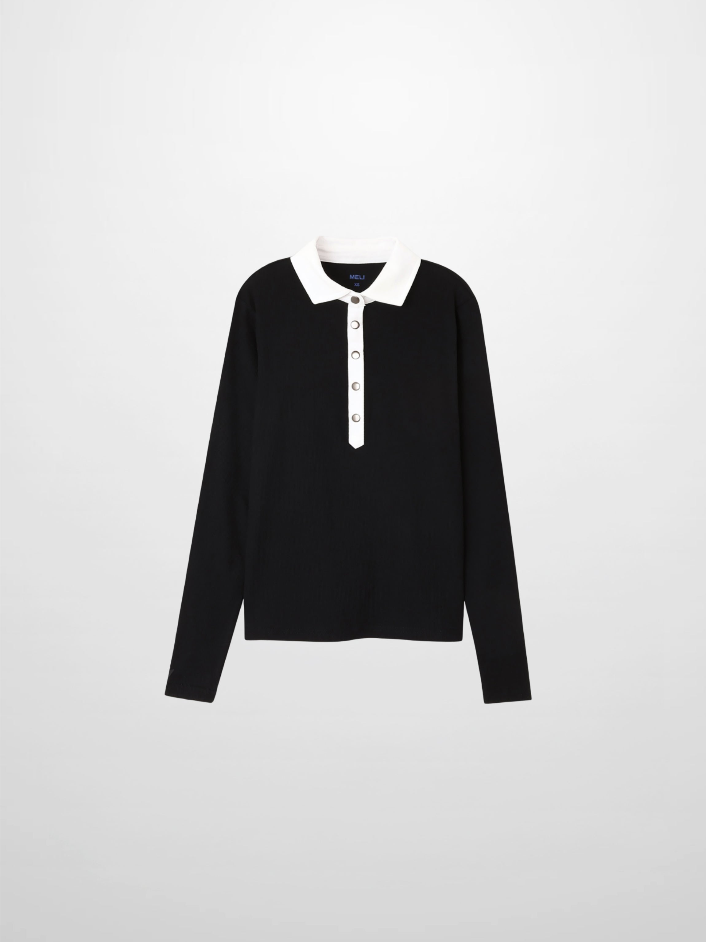 White Collar Polo-Black