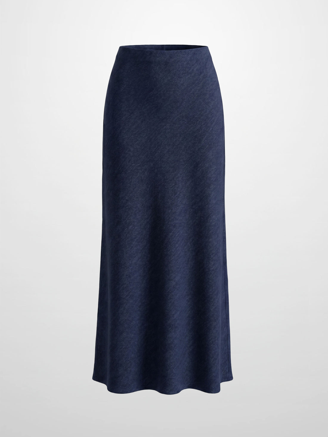 Classic Denim Skirt 37"-Dark Blue