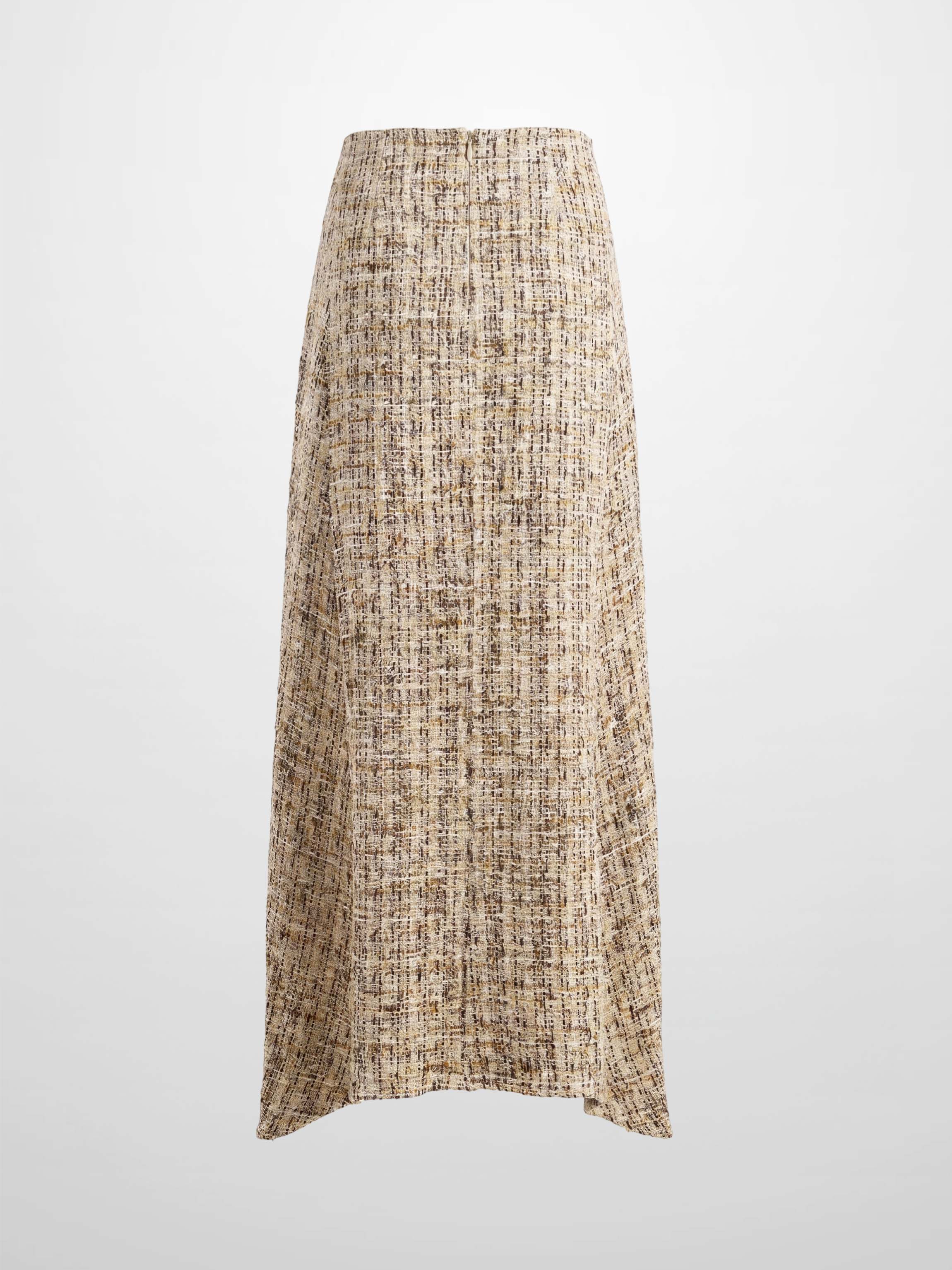 Aline High Low Skirt - Brown