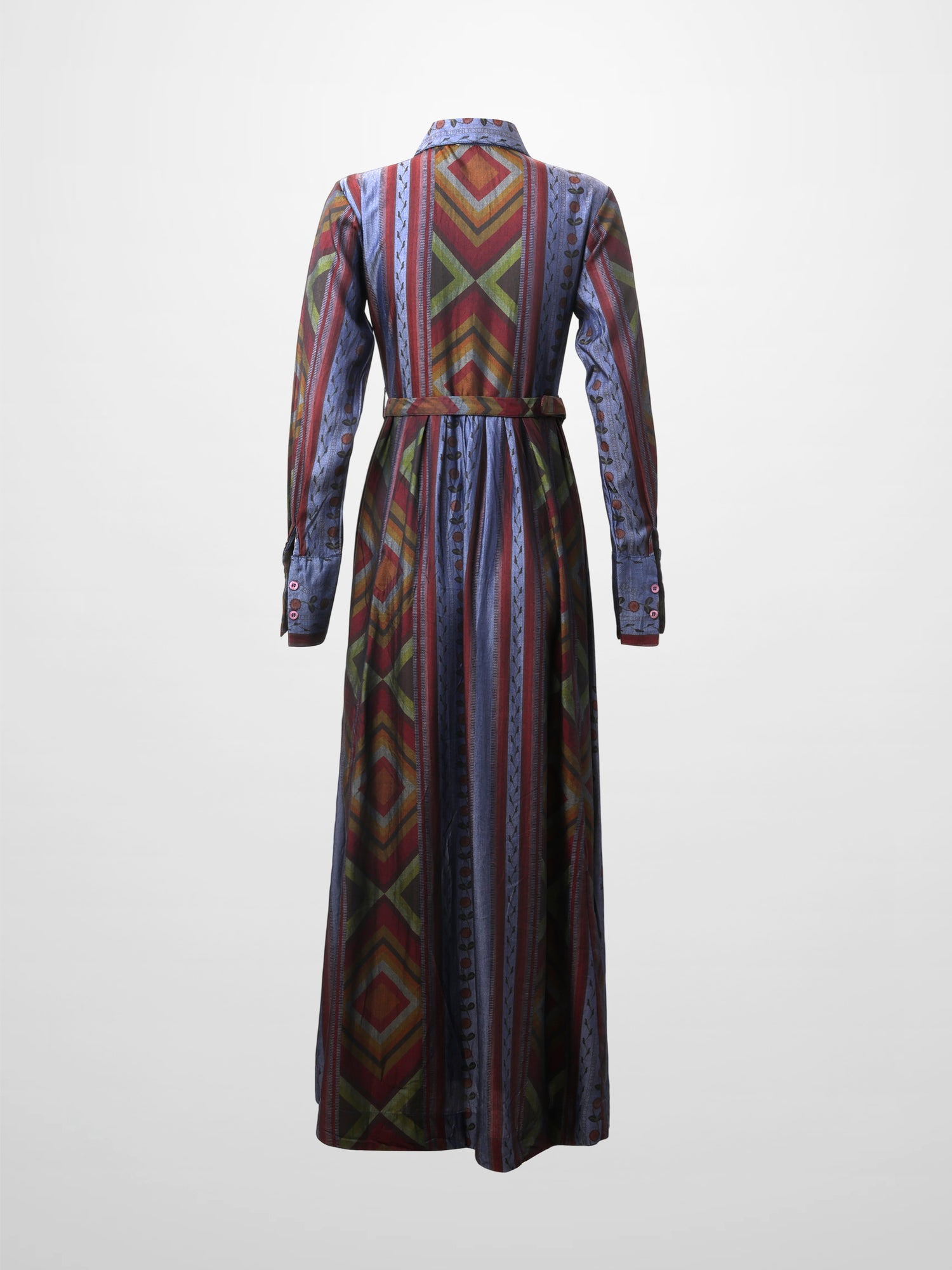 Tencel Printed Shirtdress-Aztec