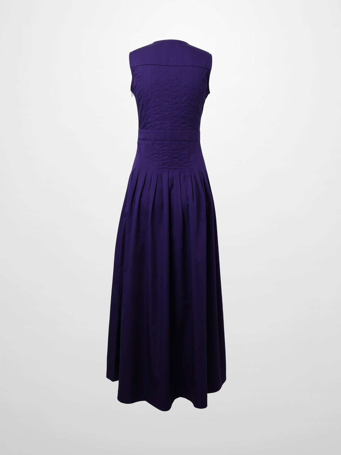 Pleated Waist Jumper-Navy