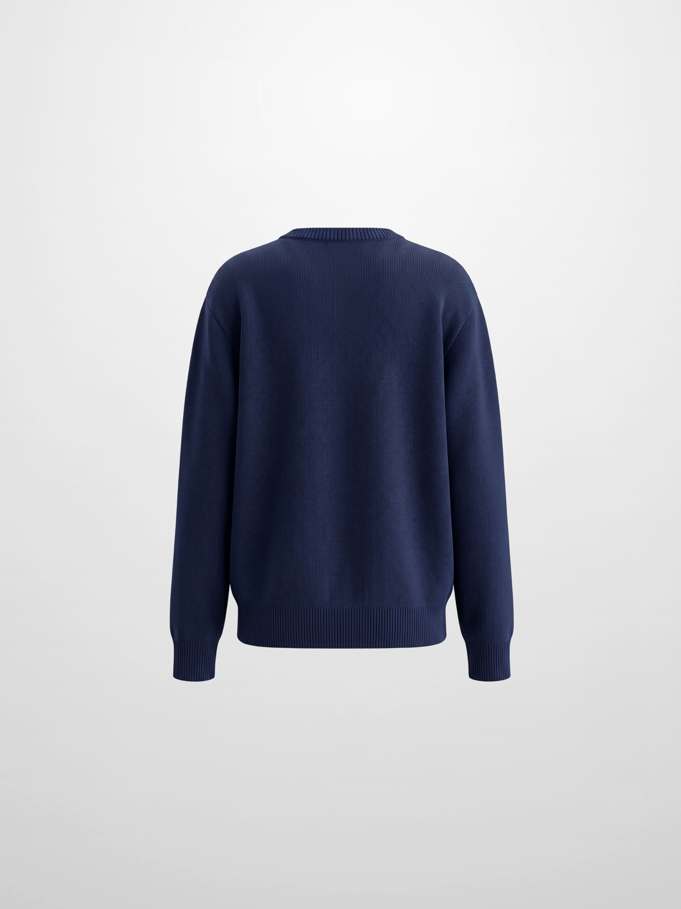 Flower Design Sweater - Blue