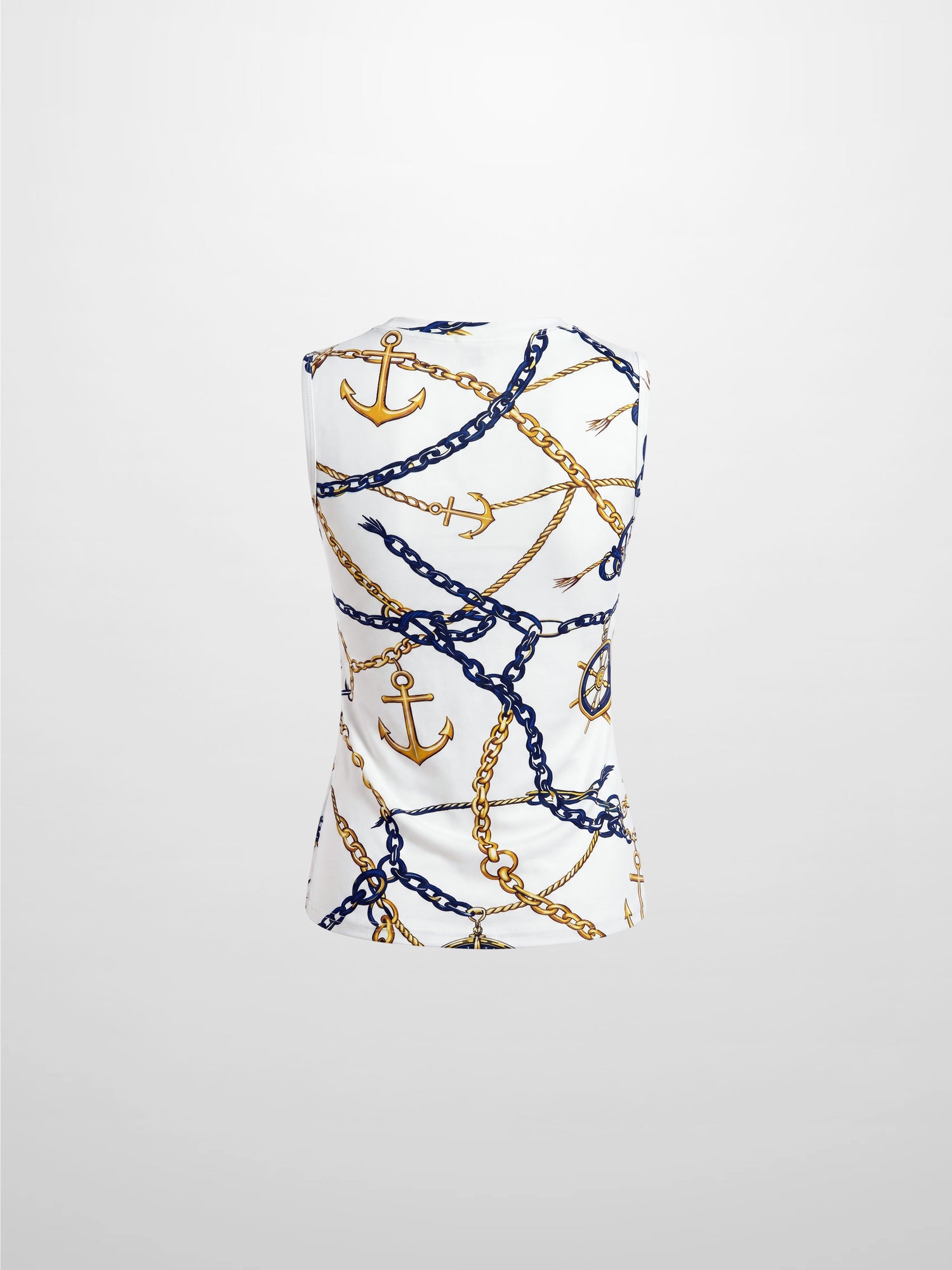 Sleeveless Tee-Chain Design