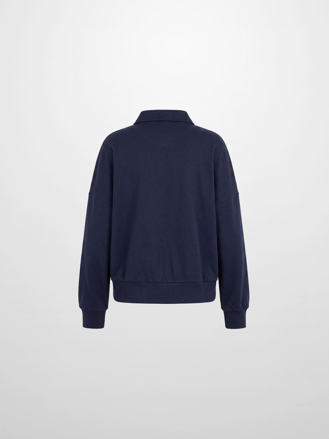Collared Bomber Tee-Navy
